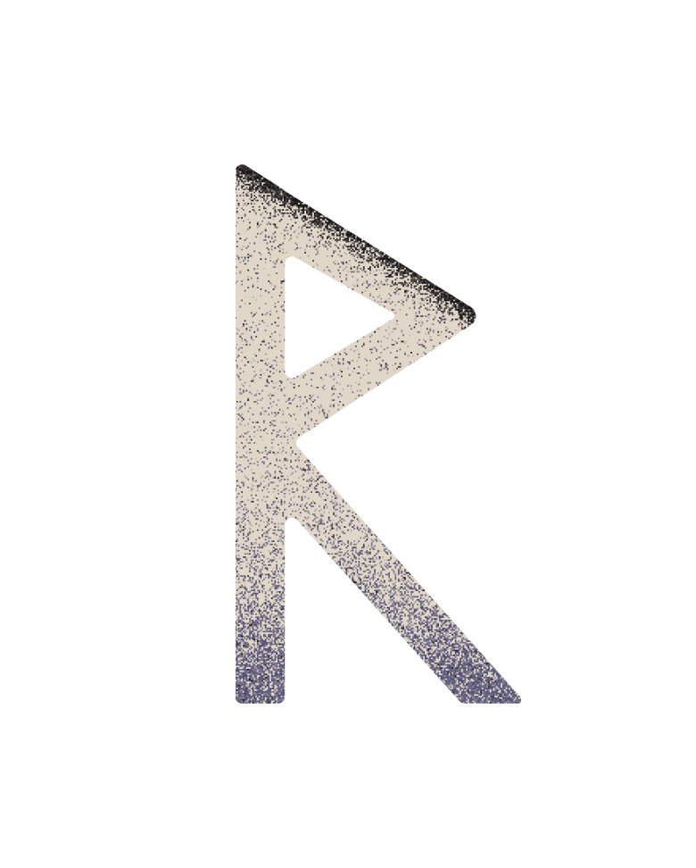 Raidho rune (ᚱ), no. 5: journey, rhythm, right path