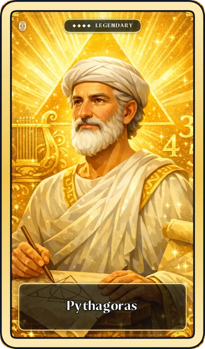 Legendary collectible card: Pythagoras